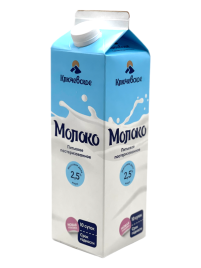 Молоко пастеризованное 2,5% 900г