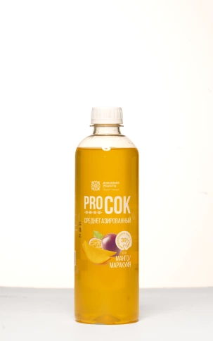 Лимонад "PRO сок" на натуральном соке "манго-маракуйя" (ПЭТ), 0,5л. фото 2