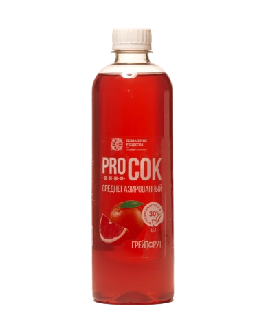 Лимонад PRO сок на натуральном соке "грейпфрут" (ПЭТ), 0,5л. фото 1