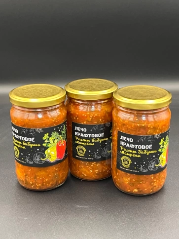 Лечо по рецепту бабушки Матрёны "Крафтовое", 350г фото 1