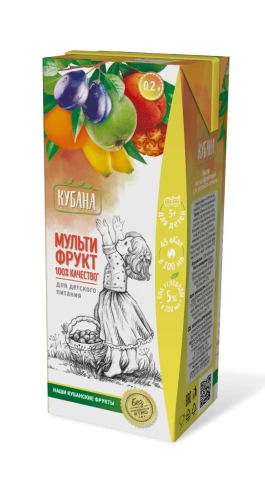 Сок мультифрукт, 0,2л (Кубана) фото 1