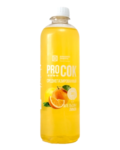 Лимонад "PRO сок" на натуральном соке "яблоко -груша". (ПЭТ), 0,5л. фото 1