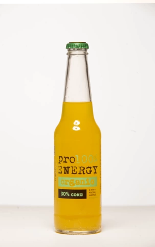 Энергктик "PRO 100% ENERGY" Organic (стекло), 0,33 фото 1