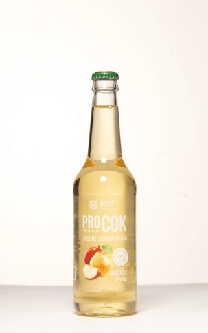 Лимонад "PRO сок" на натуральном соке "яблоко -груша". (ПЭТ), 0,5л. фото 3